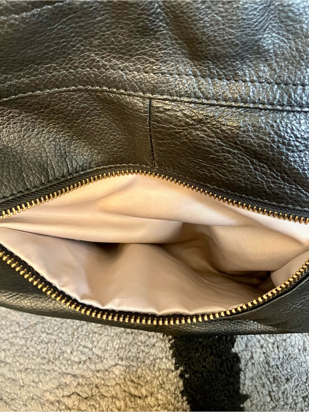 Cynthia Rowley Black Leather Tote with Brown Handles - Picture 14 of 14